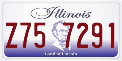 IL license plate Z757291