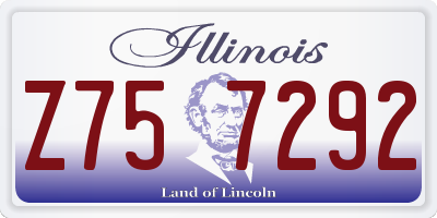 IL license plate Z757292