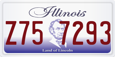 IL license plate Z757293