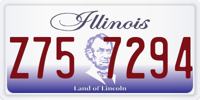 IL license plate Z757294
