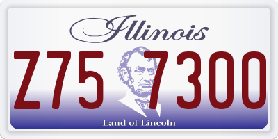 IL license plate Z757300