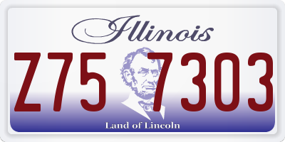 IL license plate Z757303