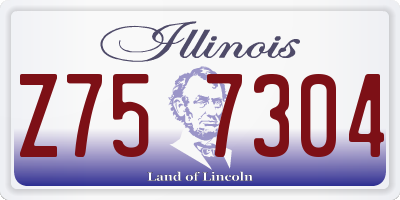 IL license plate Z757304