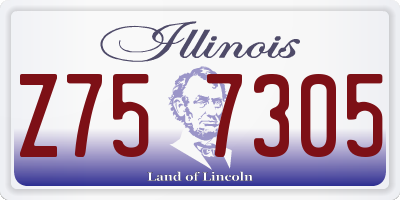 IL license plate Z757305