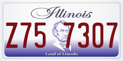IL license plate Z757307