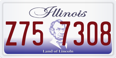 IL license plate Z757308