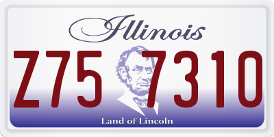 IL license plate Z757310