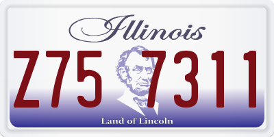 IL license plate Z757311