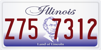 IL license plate Z757312