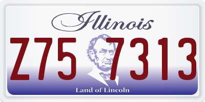 IL license plate Z757313