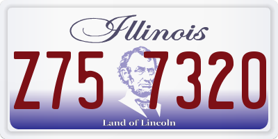 IL license plate Z757320