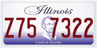 IL license plate Z757322