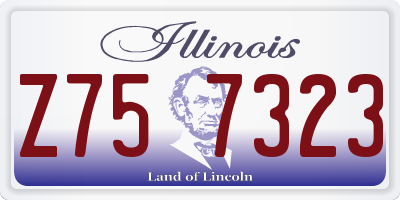 IL license plate Z757323