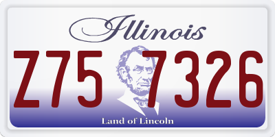 IL license plate Z757326