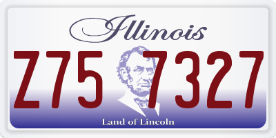 IL license plate Z757327