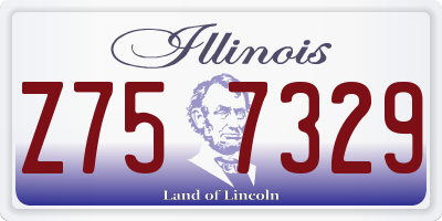 IL license plate Z757329