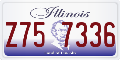 IL license plate Z757336