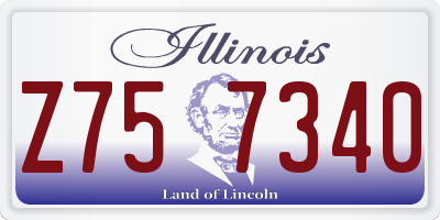 IL license plate Z757340