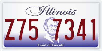 IL license plate Z757341