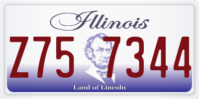 IL license plate Z757344