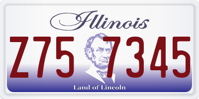 IL license plate Z757345