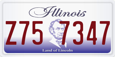 IL license plate Z757347