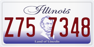 IL license plate Z757348