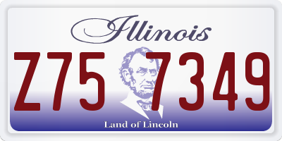 IL license plate Z757349