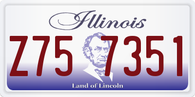 IL license plate Z757351
