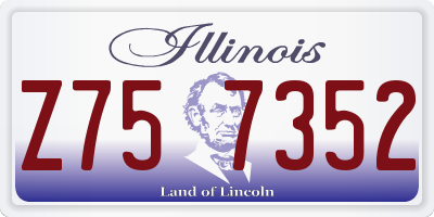 IL license plate Z757352