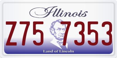 IL license plate Z757353
