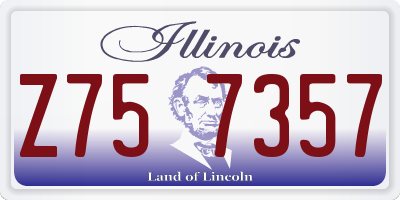 IL license plate Z757357