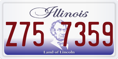 IL license plate Z757359