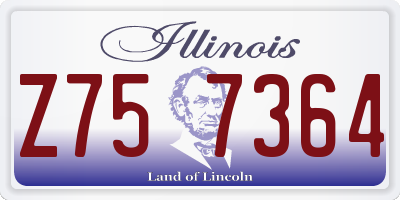 IL license plate Z757364