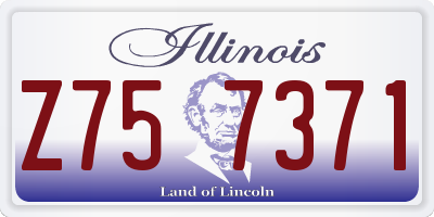 IL license plate Z757371