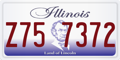 IL license plate Z757372