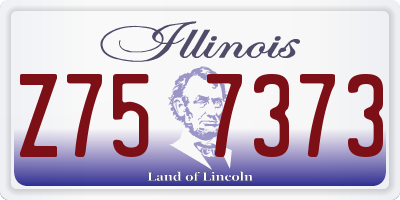 IL license plate Z757373