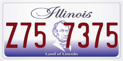 IL license plate Z757375
