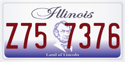 IL license plate Z757376