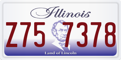 IL license plate Z757378