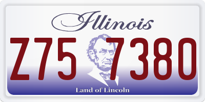 IL license plate Z757380