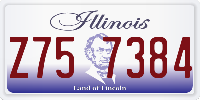 IL license plate Z757384