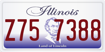 IL license plate Z757388