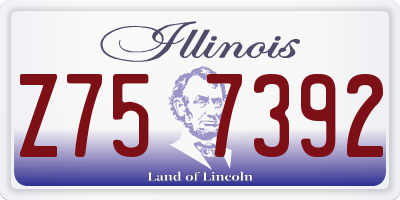 IL license plate Z757392