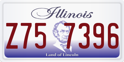 IL license plate Z757396