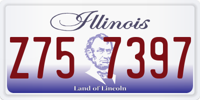 IL license plate Z757397