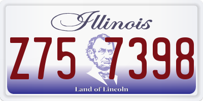 IL license plate Z757398