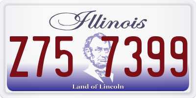 IL license plate Z757399