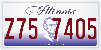 IL license plate Z757405