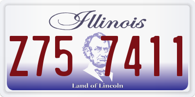 IL license plate Z757411